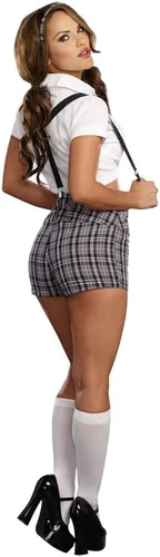 Vista 2 de Dreamgirl Naughty a Nerdy disfraz de colegiala Plaid