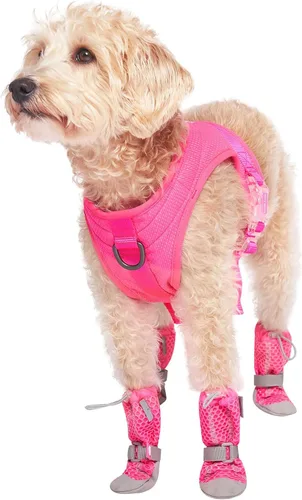 Vista 2 de Canada Pooch Botas para perros para pavimento caliente, botas para perro y protectores de patas con goma antideslizante, aptas para agua, zapatos
