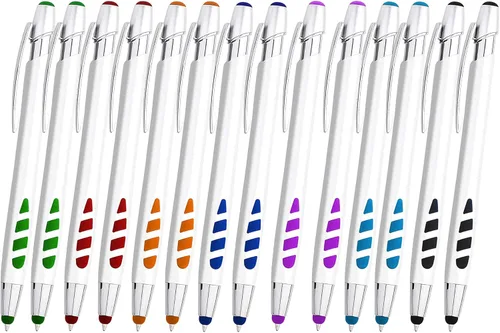Vista 10 de Lápiz óptico para pantallas táctiles y bolígrafos de escritura, con punta de lápiz óptico sensible - 2 en 1, compatible con tus dispositivos