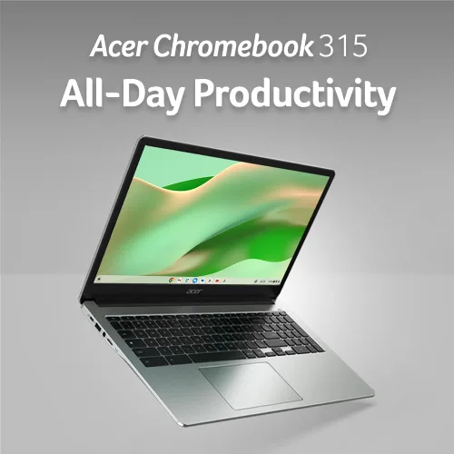 Vista 2 de Acer Chromebook 315 Laptop Intel Celeron N4500, pantalla IPS Full HD de 15.6 pulgadas, gráficos Intel UHD, 4 GB LPDDR4X, 64 GB eMMC, Intel Wi-Fi 6