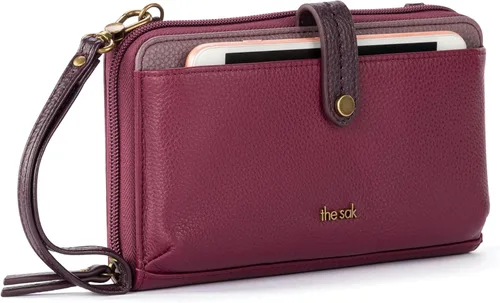 Vista 23 de The Sak Iris Bolso para smartphone cruzado Aspen Stripe / Crochet