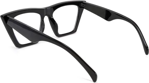 Vista 8 de FEISEDY Gafas cuadradas de lectura de ojo de gato con bloqueo de luz azul para mujer, lector de ojo de gato, antirreflejo, fatiga ocular digital