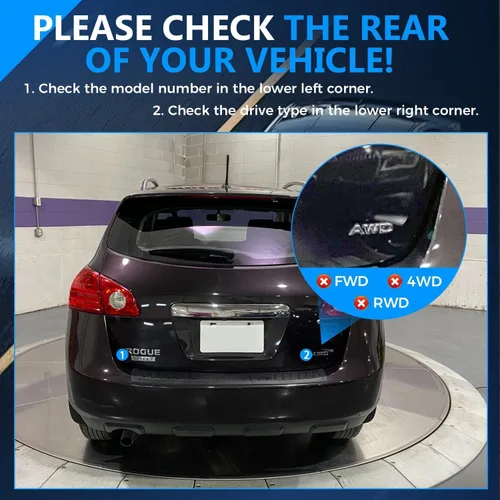 Vista 4 de MAXFAVOR Junta de eje CV AWD de repuesto para Nissan Rogue 2008-2013 S SL SV Sport, Rogue Select 2014-2015, conjunto de eje CV delantero izquierdo