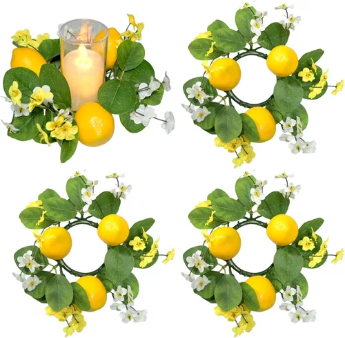 Vista 14 de Corona de vela de Navidad (flor de Halloween)