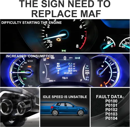 Vista 5 de MOSTPLUS medidor de sensor de flujo de masa de aire para BMW 7410055 5WK96132