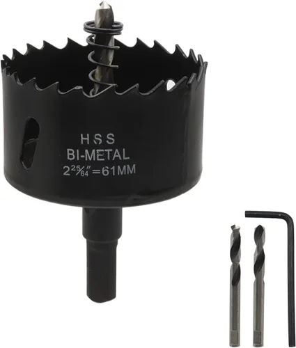Vista 8 de Sierra de agujero de 1-1/2"/38mm para metal, madera y corte de plástico Cortador de agujeros - 2 piezas