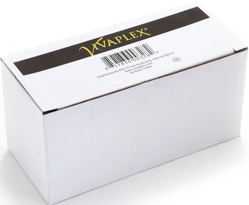 Vista 2 de 50 tubos transparentes y vacíos de 0.18 onzas líquidas con tapas blancas para guardar protectores labiales