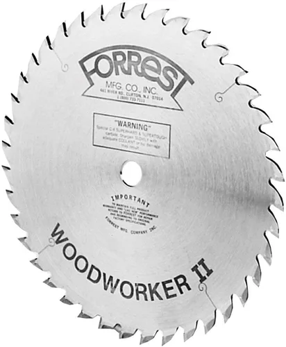 Forrest WW08407100 Woodworker II - Hoja de sierra ATB de 8 pulgadas, 40 dientes, corte de 3/32 pulgadas, con eje de 5/8 pulgadas