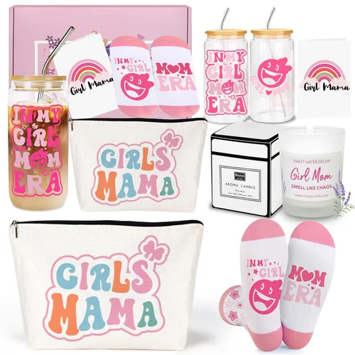 Regalos para niñas y madres para mujeres, 5 piezas, regalos para futuras mamás, paquete de cuidado para nuevas mamás después del bebé, esenciales