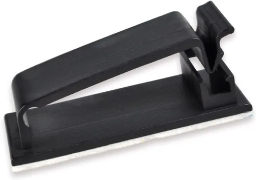 Vista 2 de Conwork - Clips para cables, organizador de cables Ethernet, abrazaderas adhesivas para gestión de cables, soporte para cables de escritorio