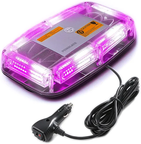 Vista 9 de 72 luces LED estroboscópicas de baliza de emergencia para techo, 12-24 V, alta visibilidad, advertencia de seguridad, mini barra de luz