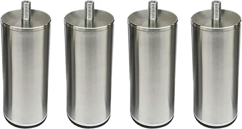 Vista 13 de Varilla roscada M10 de acero inoxidable cepillado sólido para muebles, patas de sofá de metal, patas de cama, patas de gabinete de cocina, baño