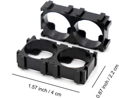 Vista 2 de 3x5 Celda/4x5 Celda/2xCell/3xCell/18x6x50x1 Celda 18x6x50 Baterías Espaciador Radiante Shell Soporte de calor de plástico (100pcs doble soporte)
