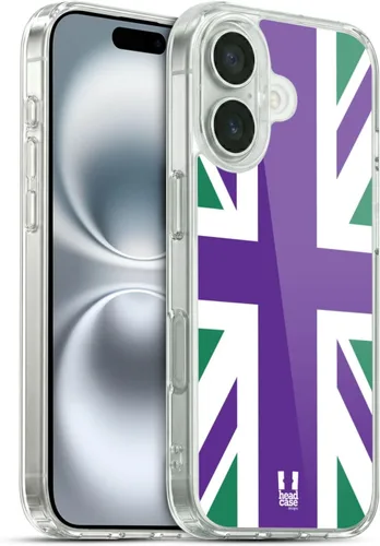 Vista 89 de Head Case Designs Blue Gingham Union Jack Collection - Funda de gel suave compatible con Apple iPhone 7 Plus/iPhone 8 Plus