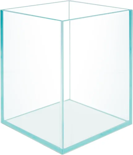 Vista 7 de Nano Tall - Tanque de peces sin marco de hierro bajo en hierro, extra transparente con estilo de aire flotante, para acuarios o terrarios