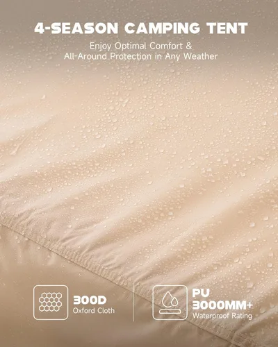 Vista 5 de Dartmoor Tienda de campaña inflable, tienda de campaña inflable para 4 a 6 personas con bomba, tienda de campaña inflable impermeable