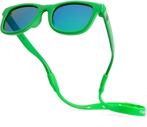 Vista 21 de Gafas de sol polarizadas para bebé con correa, lentes de sol flexibles irrompibles para bebés recién nacidos de 0 a 24 meses