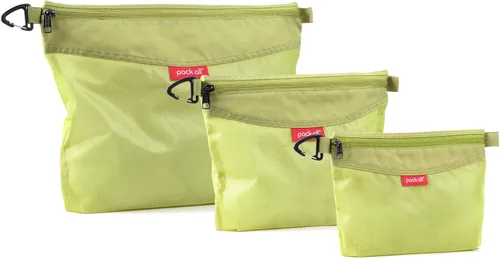 Vista 19 de Pack all bolsa con cremallera de material resistente al agua, bolsas de malla con cremallera para almacenamiento, viajes, oficina (negro, pequeña)