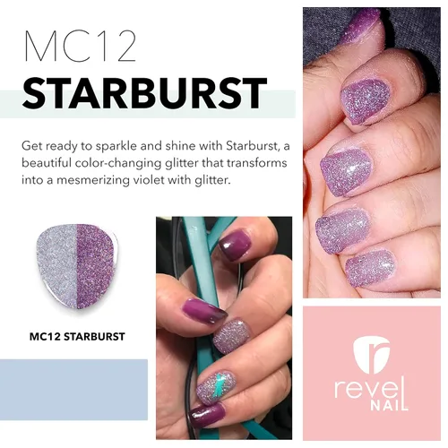 Vista 60 de Revel Nail Polvo de inmersión, esmalte de uñas en polvo rosa y francés, resistente a las astillas, con vitamina E y calcio, manicura de bricolaje