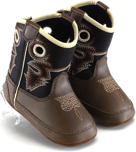 Vista 4 de MF Western Kids Zapato unisex para niño y niño pequeño Trace MarrónNegro