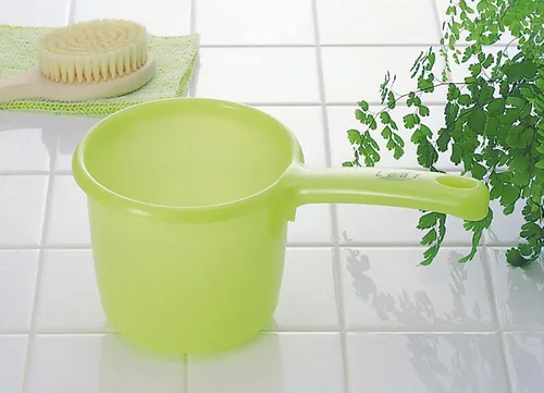 Vista 6 de JapanBargain 3040, Cucharón de agua de plástico japonés para baño, color verde, fabricado en Japón (1, verde)