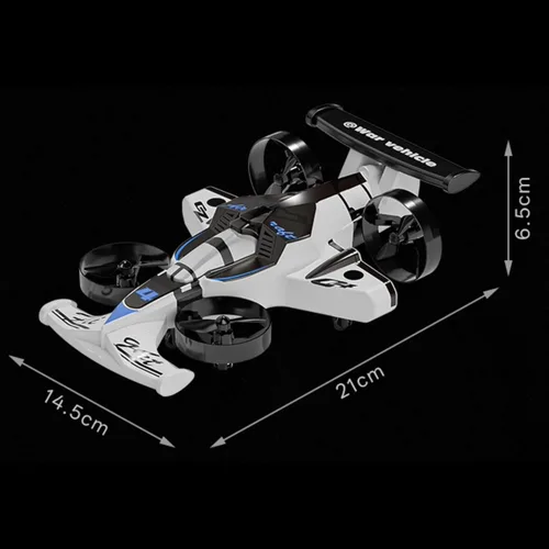 Vista 7 de Coche de control remoto 2 en 1 y avión RC Stunt Drone RC Drift Car Anti colisión Drift Drones Flying Drone para niños Avión de control remoto