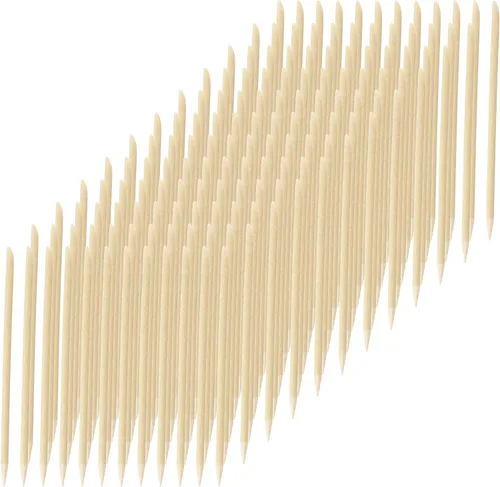 Vista 2 de Medline Palitos de manicura, 4.5 pulgadas de largo, herramientas de cuidado de uñas de madera dura de alta calidad, paquete de 144