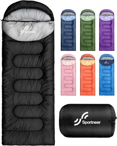 Vista 22 de Sportneer Sleeping Bag for Adults & Kids, Cold Weather & Warm Waterproof Camping Sleeping Bag, Compact Portable for Camping Hiking & Travel