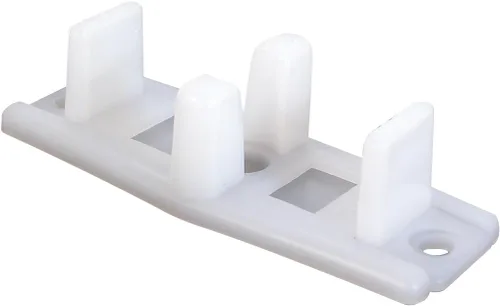 Vista 5 de Prime-Line N 6559 - Guías inferiores para puertas correderas de plástico blanco (paquete individual)