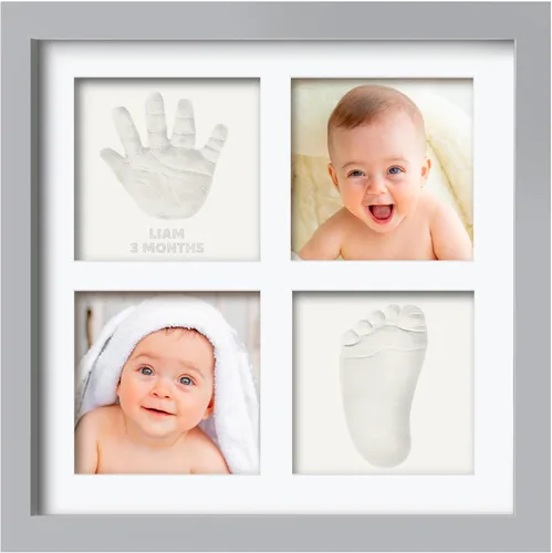 Vista 11 de KeaBabies Kit de manos y huellas para bebé, kit de huellas de bebé, marco de recuerdo de huellas de mano de arcilla, patas de mascotas, marco