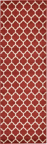 Vista 596 de Unique Loom Trellis Collection - Alfombra de área de Filadelfia, rectangular de 2 pies 2 pulgadas x 3 pies, color morado y marfil