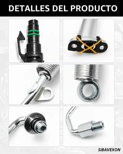 Vista 4 de Kit de línea de aceite Turbo 55587854/55592600 de 4 piezas, compatible