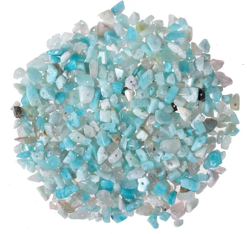 Piedras preciosas naturales de amazonita de 5 a 0.315 in a granel, piedras preciosas de cristal perforadas de forma irregular para hacer joyas de