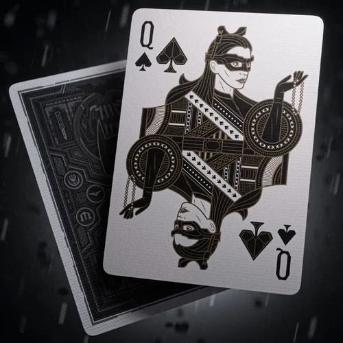 Vista 10 de theory11 Cartas de Juego Premium de la Trilogía de El Caballero Oscuro - Baraja de Tema de Batman con Licencia Oficial