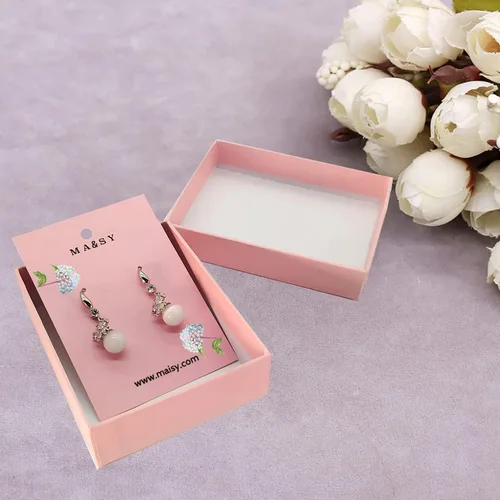 Vista 6 de Tarjetas personalizadas de 1 x 3 pulgadas, tarjetero de joyería para aretes personalizados, paquete de 100, 200, 500, 1000