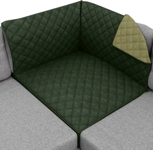 Vista 107 de Sofa Shield - Funda para sillón reclinable con correa patentada, protector de cojín, funda reversible diseñada en EE. UU. resistente a manchas