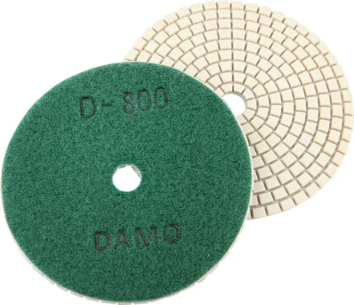 Vista 4 de Juego de 7 almohadillas de pulido de diamante seco de 4 pulgadas para encimera de hormigón de granito de mármol