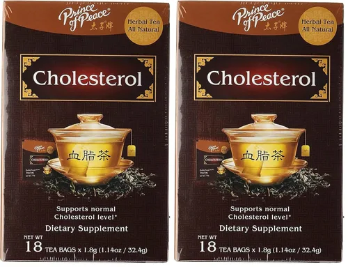 Vista 2 de Prince of Peace Té de colesterol, 18 bolsas de té – Bolsas de té de hierbas – Té para el colesterol – Príncipe de la paz – Té medicinal tradicional