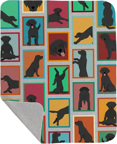 Vista 12 de Caroline's Treasures MLM1128LQB - Manta acolchada de Lots of Airedale Terrier de 50 x 60 pulgadas, con patrón de ilustraciones para cama, sofá