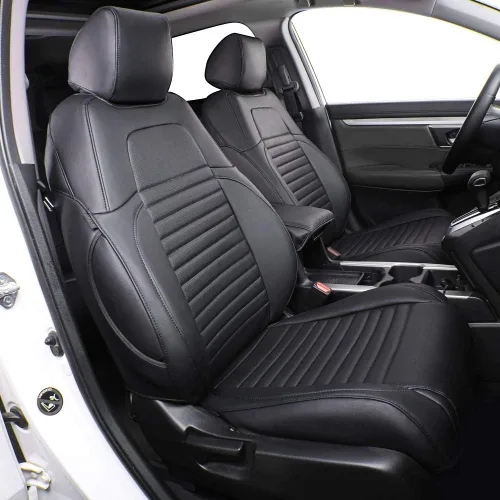 Vista 10 de EKR CRV - Fundas de asientos de automóvil de ajuste personalizado para Honda CRV 2012 2013 2014 (no para LX), funda de asiento de cuero para camión