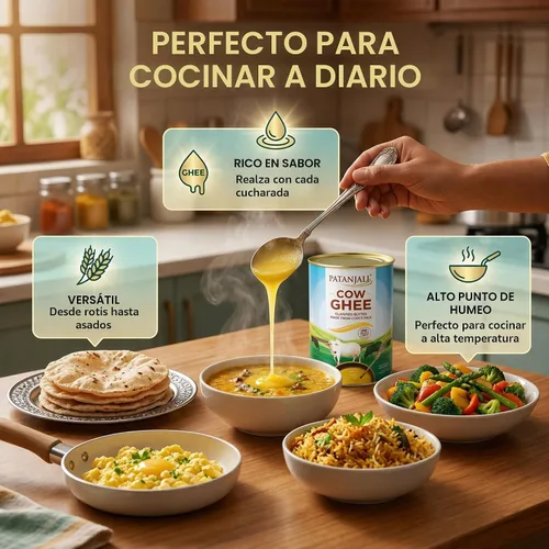 Vista 4 de Patanjali Ghee de vaca 4.53 kg / 9.98 lb