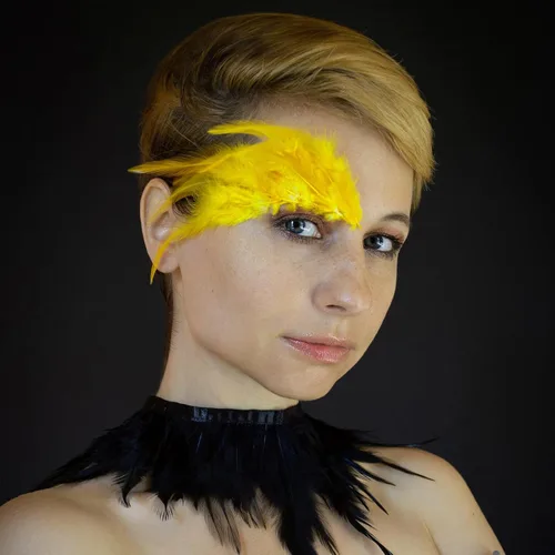 Vista 6 de THARAHT 200 piezas de plumas de gallo de sillín amarillas sueltas a granel 5-7 pulgadas 4.7-6.7 in para decoración de atrapasueños de bricolaje