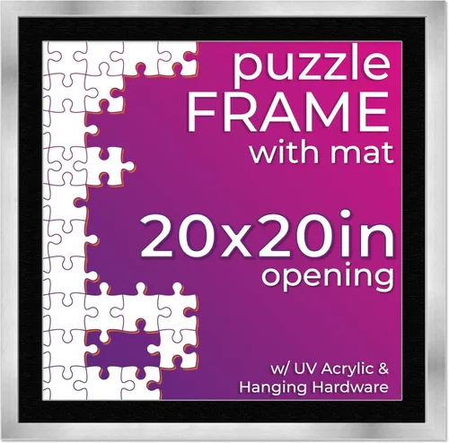 Vista 13 de Poster Palooza Kit de marco de rompecabezas de 11.25 x 38.25 pulgadas. El kit incluye hojas de pegamento para rompecabezas, marco de rompecabezas