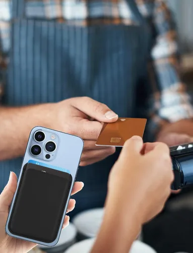 Vista 2 de TWZKG Cartera para MagSafe, Soporte para 3 Tarjetas, Cartera Magnética Delgada para Teléfono para iPhone 17/16/15/14/13/12 Pro Max Plus Air Series