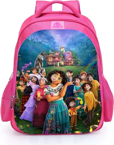 Alyfyto Encanto Mochila para niñas, mochila Mirabel impermeable, transpirable, mochila isabell rosa, Style-2, Caricatura