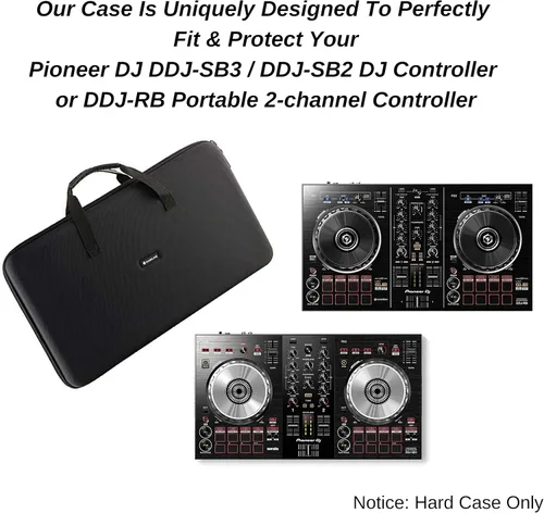 Vista 2 de Funda rígida para controlador de DJ Pioneer DJ DDJ-SB2 De Caseling