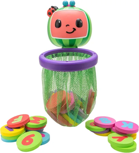 CoComelon Letras y números para el baño de lujo, letras y números: alfabeto completo y cero a nueve, juguetes para niños, niños pequeños y