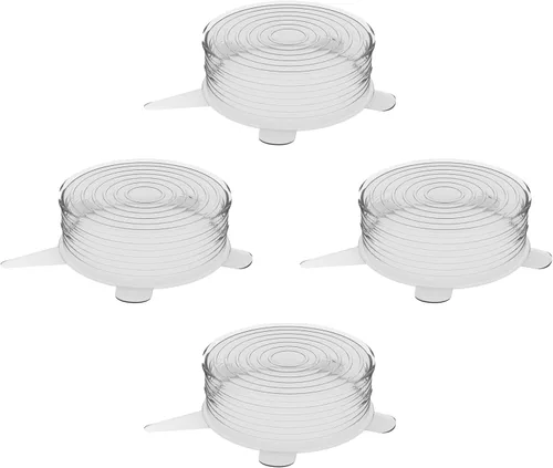 Vista 6 de unwasted Tapas de silicona reutilizables (X-Small) – Actualiza tus utensilios de cocina con nuestras fundas de silicona para el almacenamiento