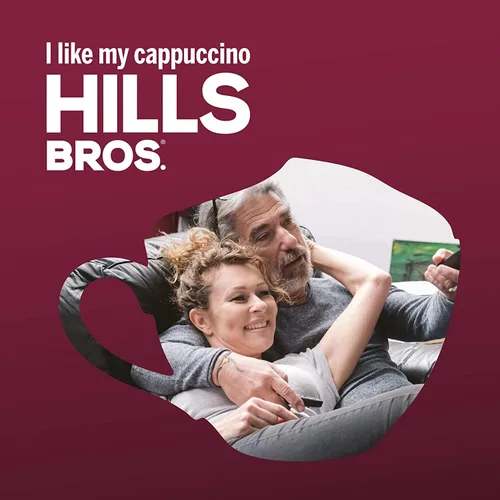 Vista 5 de Hills Bros. Mezcla de capuchino instantáneo, doble moca de 16 onzas, capuchino espumoso y decadente con un sabor profundo y rico a chocolate