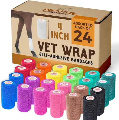 Vista 61 de Cinta adhesiva para veterinarios (negro) (paquete de 2) (4 pulgadas x 15 pies), autoadhesiva, adherente, cohesiva, flexible, autoadhesiva, rollo